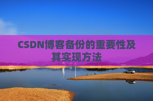 CSDN博客备份的重要性及其实现方法